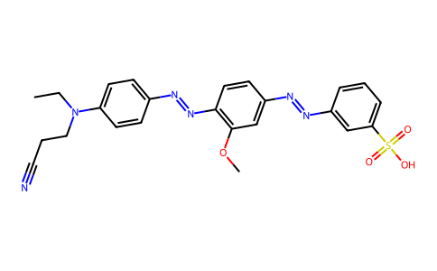 Benzenesulfonic acid, 3-(2-(4-(2-(4-((2-cyanoethyl)ethylamino)phenyl)diazenyl)-3-methoxyphenyl)diaze